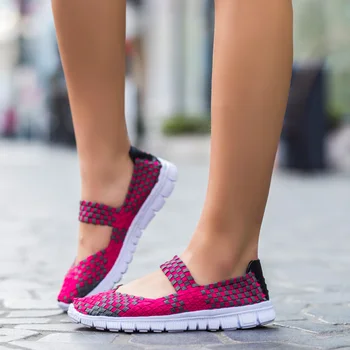 2020 Moterų Vasaros Mados Sandalai Sporto Butai Zapatos De Mujer Tenso Plius Dydis 35-42 Mados Kvėpuojantis Rankų darbo Batai