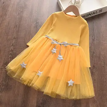 2020 Naujų Rudens Mergaičių Atsitiktinis Saldžiųjų Suknelės Mergina Geometrinis Modelis Suknelė Vaikams, Kūdikių Retro Šalis, Kostiumai Vaikams, Kostiumo