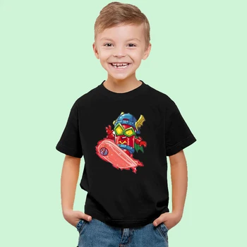 2020 Naujų Vaikų Berniukų Marškinėliai Super Zings Figurka OUTLAW CLINT Superzings Serie 5 Bamblys Merginų Topai marškinėliai, vaikiški Drabužiai