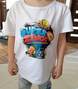 2020 Naujų Vaikų Berniukų Marškinėliai Super Zings Figurka OUTLAW CLINT Superzings Serie 5 Bamblys Merginų Topai marškinėliai, vaikiški Drabužiai