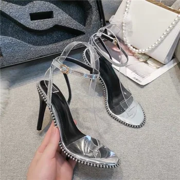 2020 Prekės Šalis stiletto Lady Aukšti Kulniukai Siurbliai Moterų batai Želė Plius Dydis Moterų Sandalai A420
