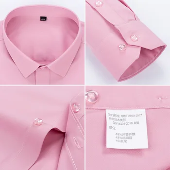 2020 ruožas aloe pluošto vyriški ilgomis rankovėmis marškinėliai vyriški naujų verslo atsitiktinis korėjos Slim Fit Marškinėliai