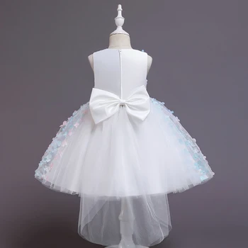 2020 Suknelės Mergaitėms Vestuvių Suknelė Puffyskirt Trimatis Gėlių Vaikų Gimtadienio Vakaro Suknelė Atsitiktinis Mergaičių Drabužiai