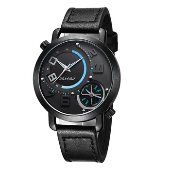 2020 viršuje Prabangos prekės ženklo Mados Lauko Sporto Žiūrėti Vyrų Kvarciniai Laikrodžiai Šviečiantys Vandeniui natūralios Odos Žiūrėti reloj hombre