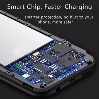 2021 Baterijos Kroviklis Atvejais Xiaomi Poco X3 NFC Galia banko Nešiojamų Silm Silikonas atsparus smūgiams Išorinis Akumuliatoriaus Dangtelį