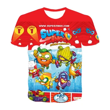 2021 Berniukų Ir Mergaičių Super Zings Drabužiai Nauji Harajuku Stilius Klasikinis Superzings Žaidimas 3d Spausdinimo T-Shirt Vaikams, Kūdikių Drabužiai Tees