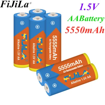 2021 daug AA baterijos 5555 1,5 v Įkraunamas akumuliatorius AA 5550mAh Alkaline1.5V Įkrovimo Baterija Laikrodis Žaislai Fotoaparato baterijos