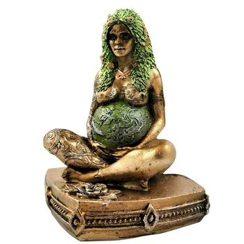 2021 Dervos Mama Žemės Deivės Statula Trijų Dimensijų Meno Statulėlės Ghia Motina Žemė Dervos Skulptūrų Sodo Puošmena