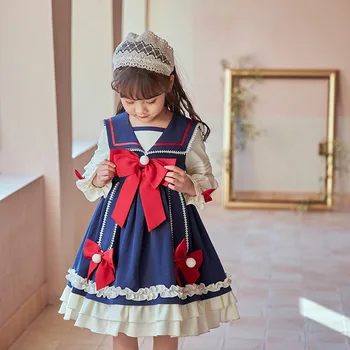 2021 Ispanijos Mergaitės Kūdikio Gimtadienio Suknelės Vaikams Lankas, Kamuolys Suknelė Bamblys Girl Lolita Princess Drabužius Kūdikiams, Ispanija Drabužiai