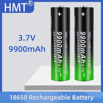 2021 karšto 3.7 V 18650 9900mAh Įkrovimo Baterija (akumuliatorius 2/4/8pcs Baterija + 4 Slots), 3,7 V 18650 USB įkroviklis