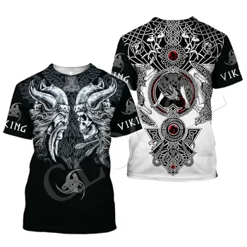 2021 m. Vasarą Naujas Vyrų Viking 3dt Marškinėliai Spausdinimas Drabužių, Karšta Tendencija Punk T-shirt Harajuku Vyrų Viršų