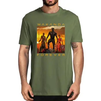 2021 mados Naujų Juoda Pantera Chadwick Wakanda Amžinai Kietas Vyrų medvilnės Hero T-Shirt moterims, Minkštas viršų tee
