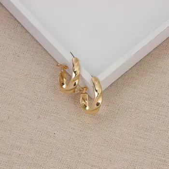 2021 mados punk paprastos tekstūros sriegiu metalo auskarai paprastų geometrinių auskarai mados moteriški auksiniai auskarai, papuošalai, dovanos