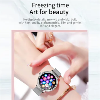 2021 Moterų Smartwatch CF80 Mados Diržas Širdies ritmo Monitoringo Menstruacijų Full HD Ekranas, Smart Watch 