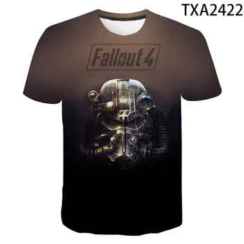 2021 Moterų/Vyrų 3D Atspausdintas Marškinėlius Žaidimo Fallout Berniukas, Mergaitė, Marškinėlius Vyrai, O Moterys-Kaklas Nuolaida Mados 3D Marškinėlius