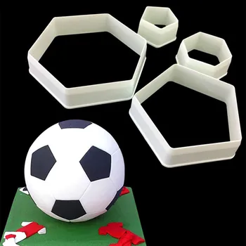 2021 Naujas 3D Formos Kepimo Įrankiai Futbolo Cutter Tortas Pelėsių Minkštas Pelėsių Minkštas Tortas Dekoravimo Priemonės 
