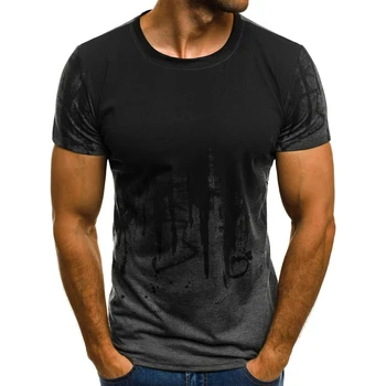 2021 Naujas Atspausdintas T-Shirt Išspausdintas Kamufliažas Modelio Trumpas Rankovės Vasaros Atsitiktinis Viršūnes Tees Mados Hip-Hop ' O-Kaklo Marškinėlius Vyras