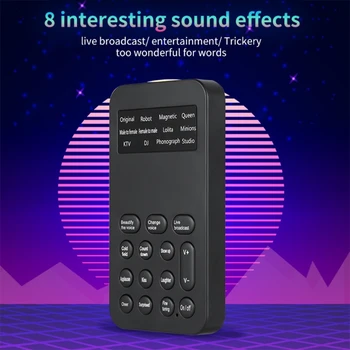 2021 Naujas Balso Keitiklis 7 Skirtingų Balso Modifikatoriai Apgaulės 3.5 mm Audio Mini Balsas Telefono, 