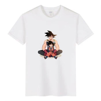 2021 Naujas Dragon Ball Temą Mados Animacinių filmų Harajuku Cartoon Vaikų marškinėliai Berniukui trumpomis Rankovėmis marškinėliai Atsitiktinis Gatvės Vaikai Viršūnės