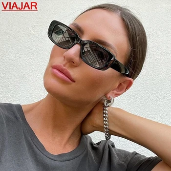 2021 Naujas Mados Vintage Akiniai nuo saulės Moterims Prekės ženklo Dizaineris Retro Sunglass Moterų Stačiakampio Saulės Akiniai Moterų UV400 Eyewears