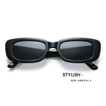 2021 Naujas Mados Vintage Akiniai nuo saulės Moterims Prekės ženklo Dizaineris Retro Sunglass Moterų Stačiakampio Saulės Akiniai Moterų UV400 Eyewears