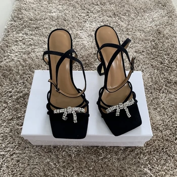 2021 Naujas Moterų batai Gladiatorių Sandalai Seksualių aukštakulnių Sandalas Batas Vasaros Šalis Šlepetės Suknelė batų Sagtys siurbliai Didelis dydis 42