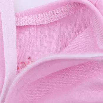 2021 Naujas Rožinės spalvos Trumpas rankovėmis T-shirtNew Gimęs Kūdikis Lėlės Drabužius 18