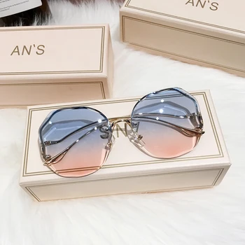 2021 Nauji Akiniai nuo saulės Moterims Taškus UV400 Prekės Dizaineris Aukštos Kokybės Gradientas Saulės Akiniai Moterų oculos