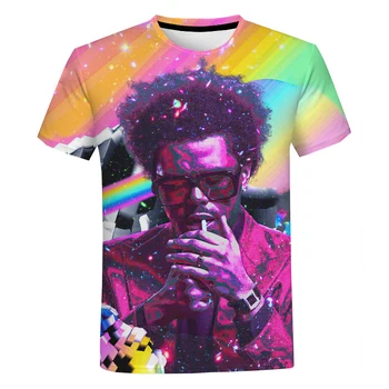 2021 Naują Atvykimo The Weeknd 3D Atspausdintas T-marškinėliai Vyrams, Moterims Mados Atsitiktinis, Kietas Pop Muzika, Negabaritinių Trumpas Rankovėmis Tee Viršūnės