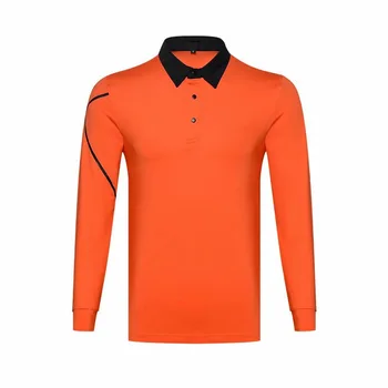 2021 Naują Pavasario Golfo vyriški lauko sporto, laisvalaikio ilgomis rankovėmis marškinėliai polo marškinėliai šviežio prakaito