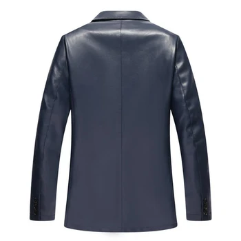 2021 naują rudenį vyrų odos striukė mados high-end vyrų kostiumas, odiniai drabužiai mados versija 3 mygtuką, vyriški paltai L-4XL