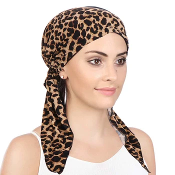 2021 NAUJŲ Moterų, musulmonų mados hijab vėžio chemo gėlių spausdinti skrybėlę turbaną galvos dangtelis, plaukų slinkimas šalikas wrap iš anksto susieta bandana