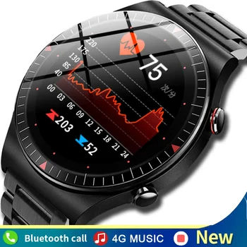 2021 Prabangūs vyriški Smart Watch Vyrų Verslo, Sporto Vandeniui Žiūrėti Širdies ritmo Monitoringo Full Screen Touch Vyrų Smart Žiūrėti