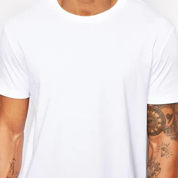 2021 Prekės vyriški Medvilniniai Drabužiai Balti Ilgi Marškinėliai Hip-Hop Vyrų T-Shirt Extra Long Ilgio Vyras Viršūnes Tee Ilgą Eilutę Marškinėlius Vyrų