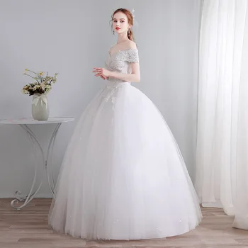 2021 Prinecess Vestuvių Suknelės Nuo Peties Nėrinių Vestuvių Suknelė Nėrinių Kamuolys Suknelė Vestuvių Suknelė Vestido De Noiva