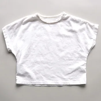 2021 vasaros korėjos vaikų naują aukščiausio Japonijos ir korėjos prarasti tvirtą apvalios kaklo paprasta berniukams ir mergaitėms trumpomis rankovėmis T-shirt