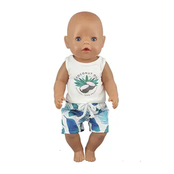 2021 Vasaros Paplūdimio Kostiumas 43cm Zapf Baby Born Lėlės, 17 Colių Atgimsta Kūdikių Lėlės Drabužiai