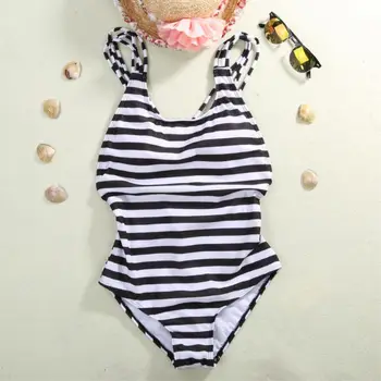 2021 Vasaros Seksualus maudymosi kostiumėlis Moterims Dryžuotas Kamšalu dalių Kostiumą Monokini maudymosi Kostiumėliai, Bikini, Ponios vientisas Maudymosi Kostiumas