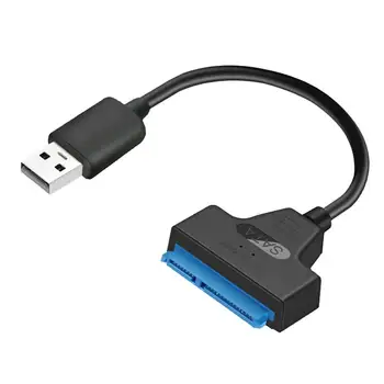 20cm USB2.0/3.0 SATA 22pin Kabelio Adapteris Keitiklis Linijos HDD SSD Prijungti Laidą Laidą 2.5 Hard Disk Diskų, Kietojo Disko