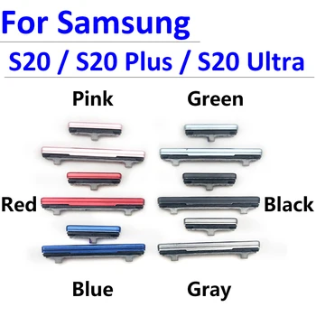 20Pcs/Daug，Naujas Samsung Galaxy S20 / S20 Plius / S20 Ultra Power Mygtukas + Garsas Šoninis Mygtukas