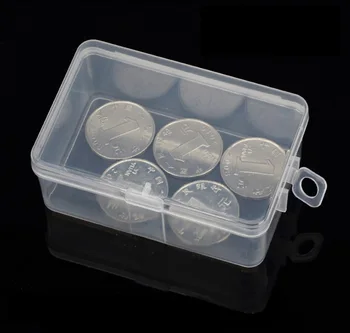 20pcs stačiakampio formos skaidraus plastiko dėžutės PP medžiagų Saugojimo Konteineris Rinkinių Dėžutės Atveju gali būti kabliuko