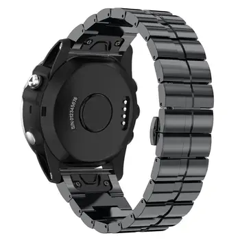 22 26MM Watchband Garmin Fenix 5/6 Pro/6X/5X Plius/S60/Mk1 Greito Atleidimo Nerūdijančio plieno replcement Riešo Juostos Priedai