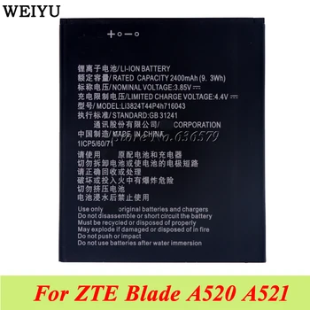 2400mAh Li3824T44P4h716043 Baterija ZTE Blade A520 A521 BA520 Batterie Bateria Batterij