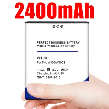 2400mAh W100 Baterija THL W100S telefono baterija