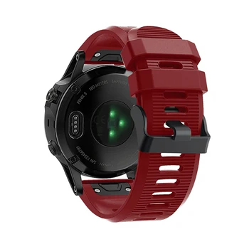 26MM Watchband Dirželis Garmin Fenix 5X 3 3HR 6X Žiūrėti Greitas Spaudai Silikono Easyfit Riešo Juostos Dirželio Pakeitimo Apyrankė