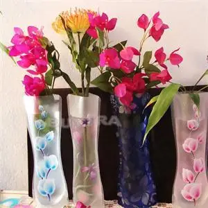 27 x 11,5 cm Ekologiškų Namų Dekoro Stiklo Vazos gėlių vaza Sulankstomą Sulankstomas Gėlių PVC Patvarus Vaza Vestuves Dekoras