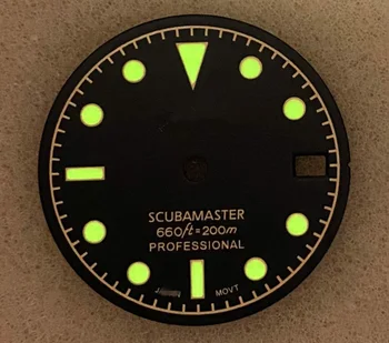28,5 mm Žalios Šviesos Žiūrėti ryšys su S Logotipą NH35/4R36 Judėjimas su/be Datos