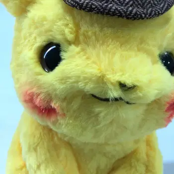 28CM Pokemon Pikachu Pliušinis Žaislas Detektyvas Anime Pav Modelis Kawaii Įdaryti Pliušinis Lėlės Geriausios Gimtadienio Dovanos Vaikams
