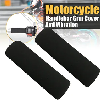 2pcs/lot Motorbike Handlebar Grip Cover Motorcycle Slip-on Foam Anti Vibration Comfort Hand Grip Cove Moto Styling Accessories