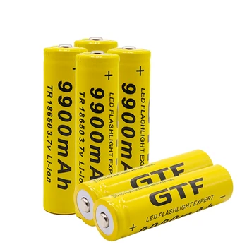 2vnt 18650 baterija 3.7 V 9900mAh įkrovimo liion baterija su krovikliu Led žibintuvėlis batery litio baterija+1pcs Įkroviklis